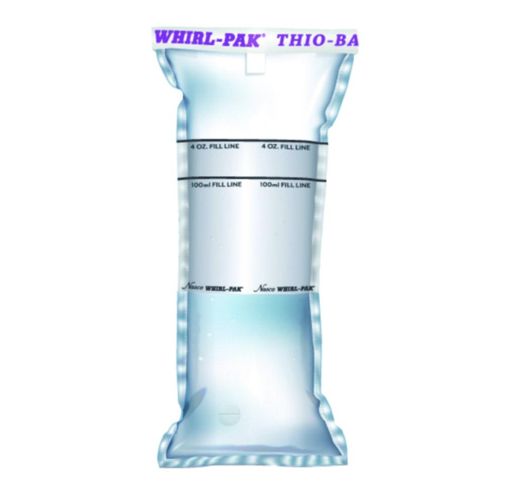 Whirl-Pak®Thilo-Bag® sample bags 75x185 mm with writing field, PE, sterile, capacity 100 ml, pack of 100