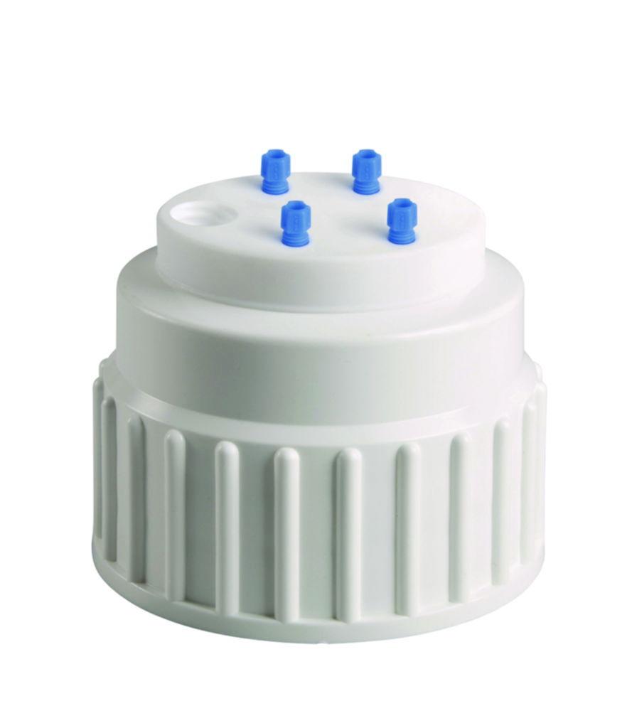 SCAT SafetyWasteCap B 83 for Nalgene Bottles – 4x PTFE Fittings 2.3/3.2 mm OD