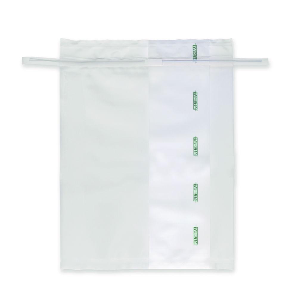 Labplas TWIRL'EM Sample Bags 650ml Printed, Closure with 2 Round Wires 140x229mm, Pack of 500