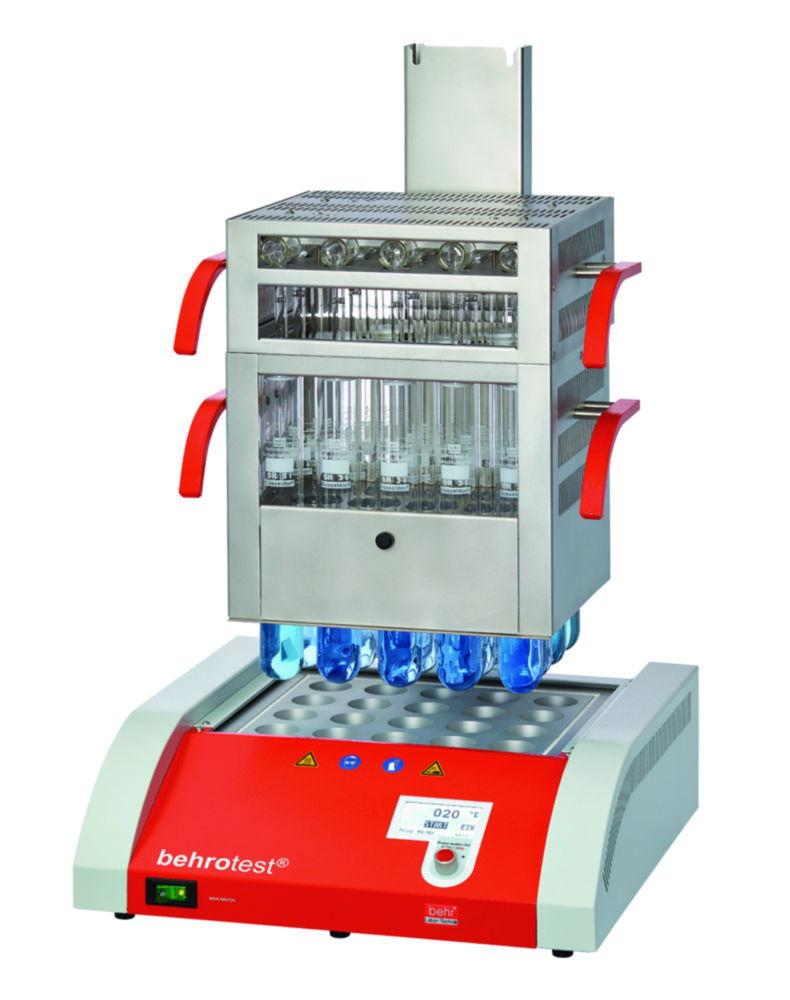 Behr Kjeldahl Digestion Unit in up to 12 Places, Encl. Sample Rack, Vessels 250 mL and Fume Collector