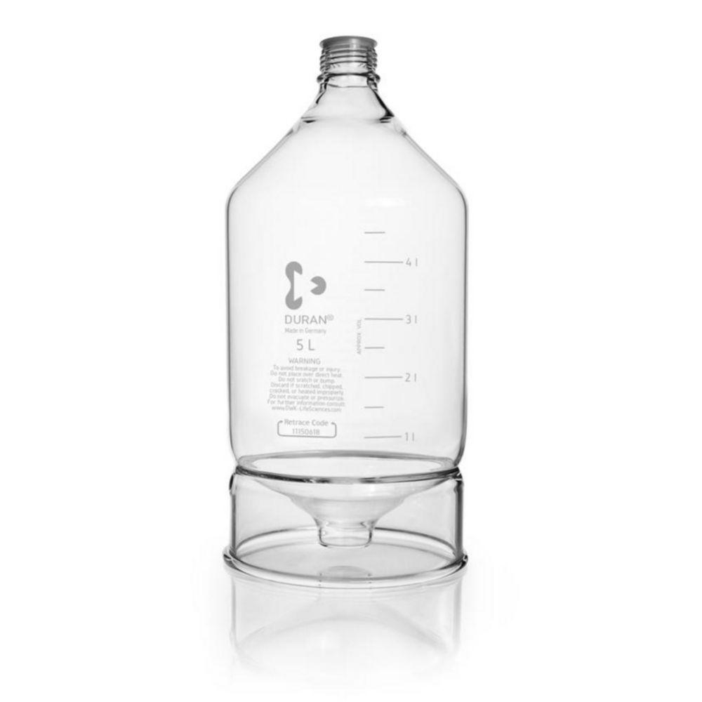 DWK Duran HPLC Reservoir Bottle 5000ml, Clear, Conical, GL 45