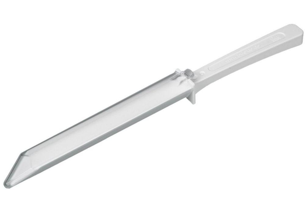 Bürkle LaboPlast Spatula, 268 mm Long Insertion Depth 150 mm, Single-Use, PS, White, with Sheath, Pack of 10
