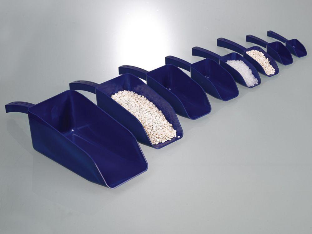 Bürkle SteriPlast Scoop 500 ml, PS Length 280 mm, Blue, Detectable, Pack of 10