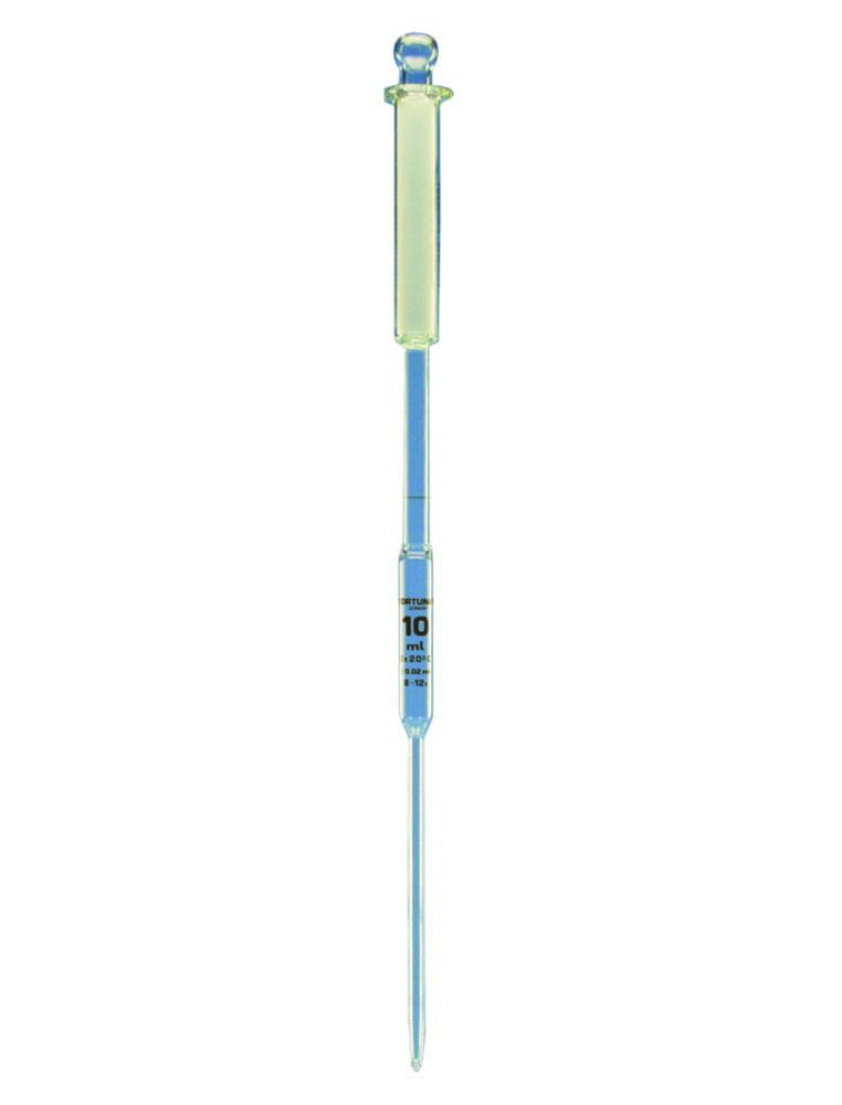 Poulten & Graf Volumetric Pipets Class A with Suction Piston Cap 10 mL