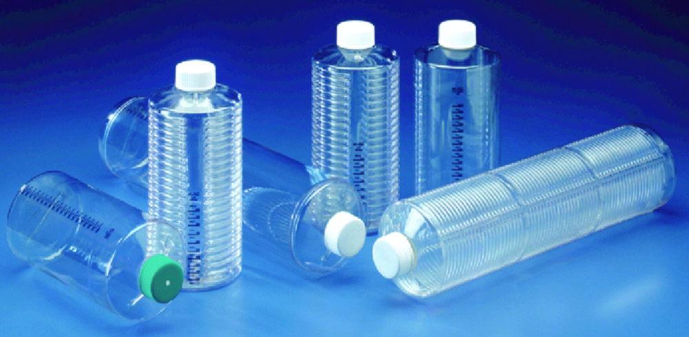 Thermo Nunc TufRol EZ Roller Bottles 850 cm² PS Sterile (Smooth Surface, Deep Indent, EZ Twist Vented Cap, Pack of 10x2)

