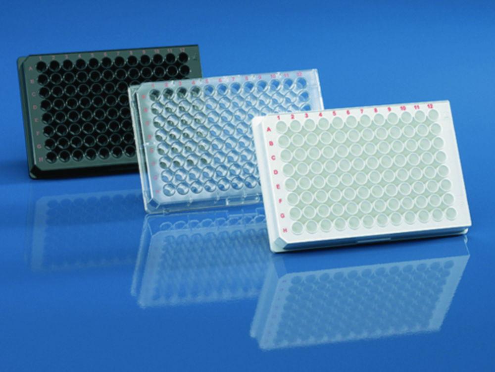 BRANDplates 384-Well CellGrade™ PS Transparent F-Bottom Microplate with Lid (Sterile, Pack of 50)