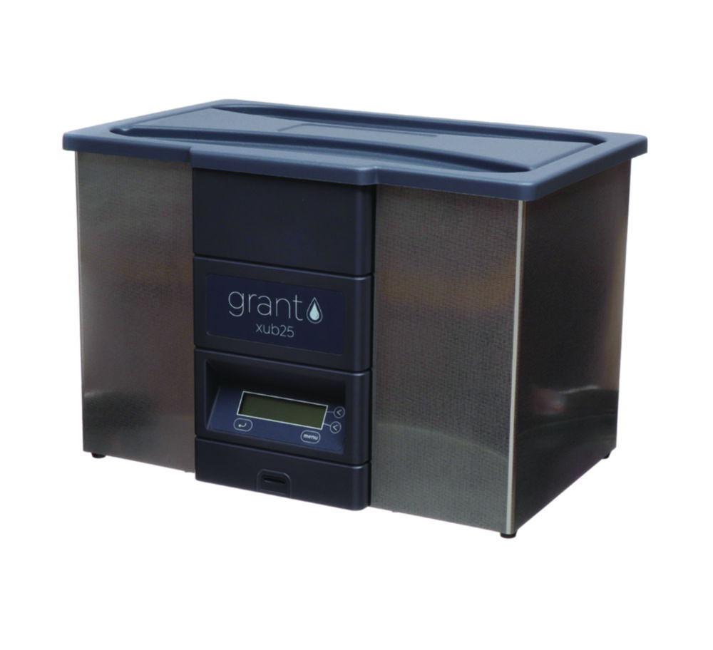 Grant Ultrasonic Bath XUB 25, 25 Ltr., 5...70°C, including ABS Lid, Stainless Steel Basket, SD Card