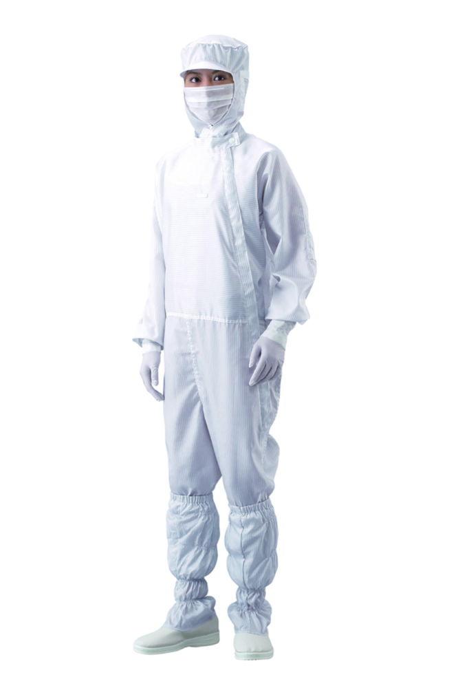 As One ASPURE Overall for Cleanroom, Green Polyester, Type 21212SG, Size L

