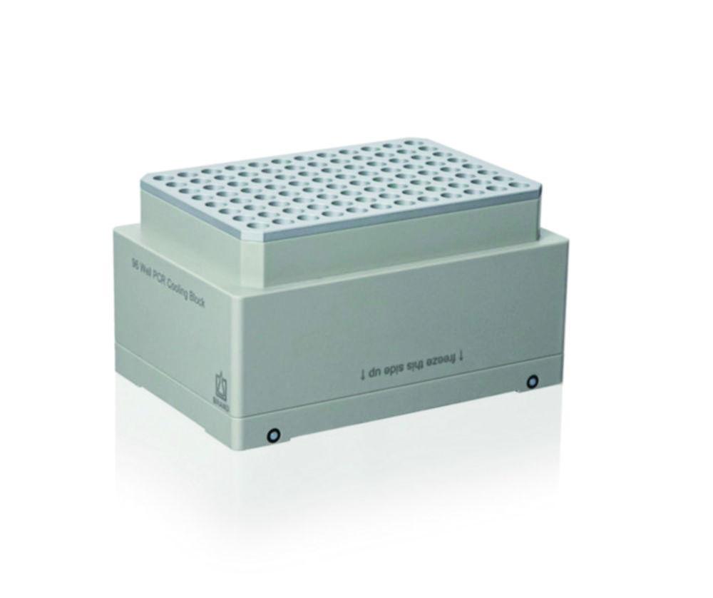 BRAND Cooling Block, Suitable for 96-Well Plates, Passive Cooler, P.P. + Aluminium

