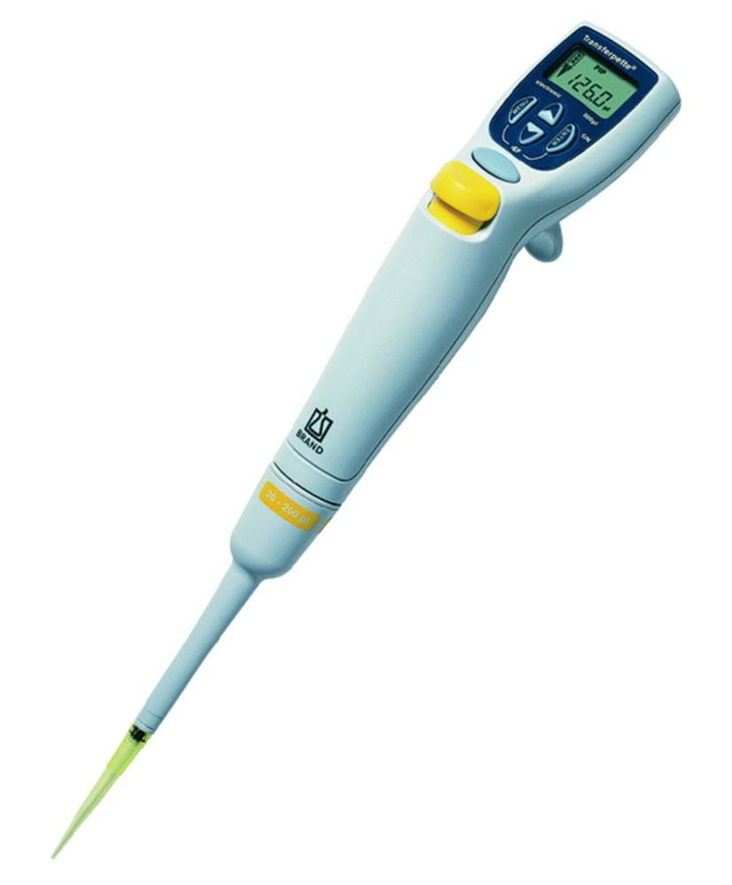 BRAND Transferpette Electronic Pipette (2–20 µL) – without Mains Supply