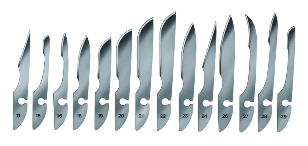 Bayha Scalpel Blades, Type 28, Sterile, Pack of 12 Blades