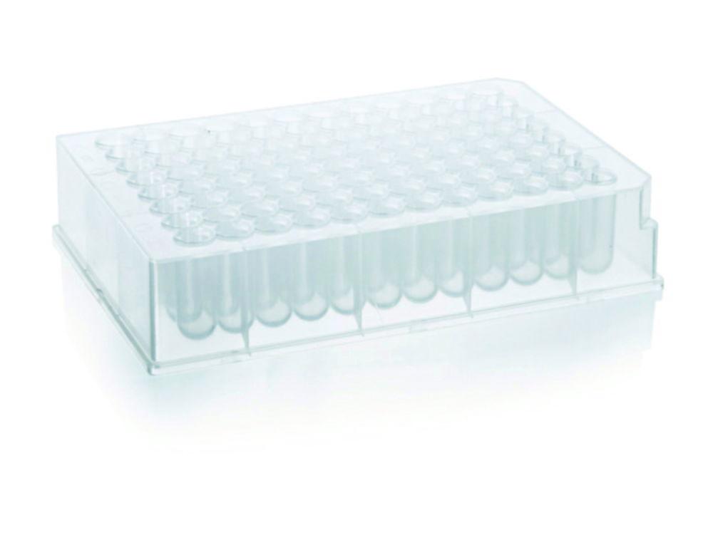 BRAND 96-Well Deep Well Plate, 1.2ml, Polypropylene, Non-Sterile, Stackable, Low Profile, Pack of 50


