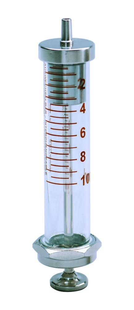 Poulten & Graf Glass Metal Syringe 20 mL Luer Lock Cone Centric Sanitex
