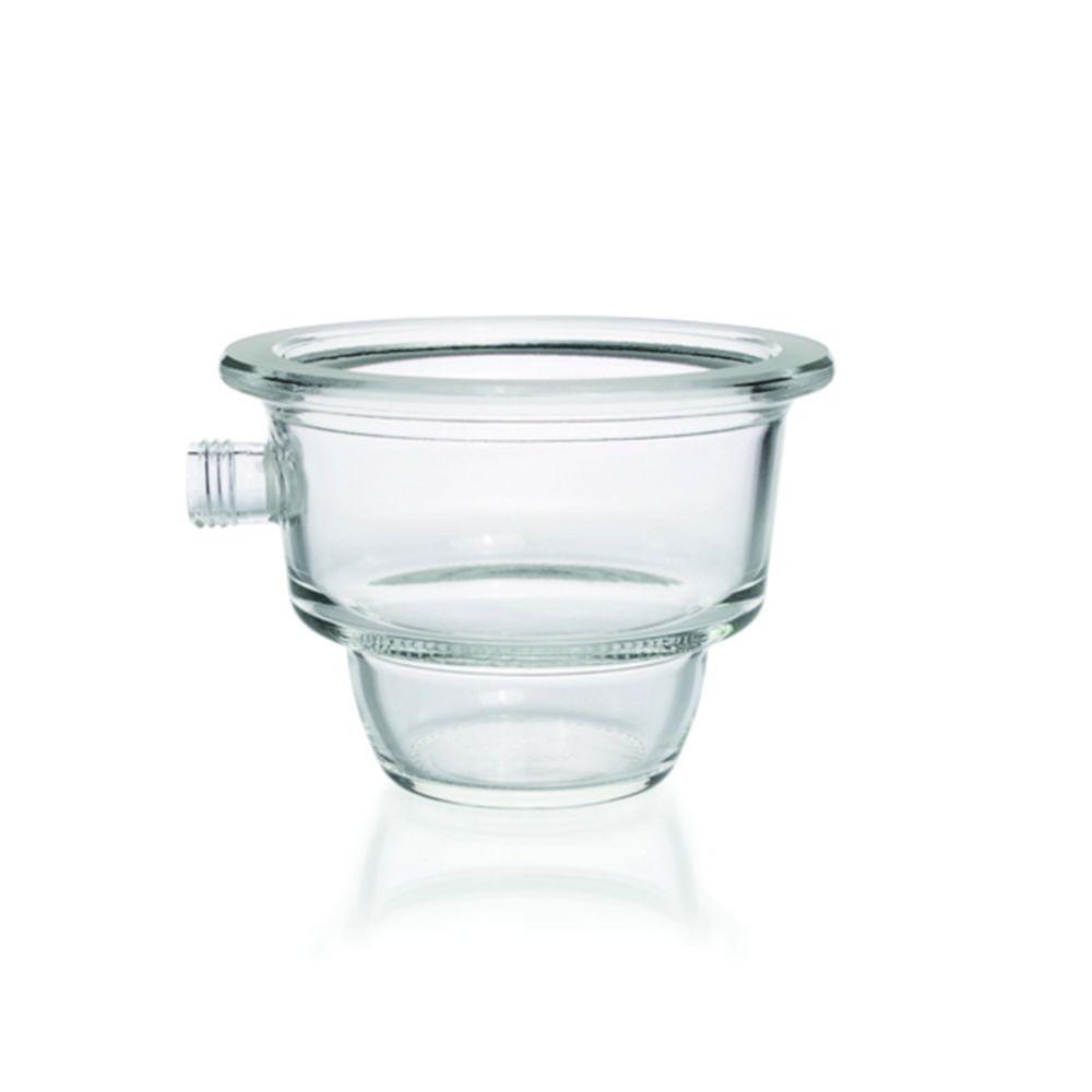 DWK Duran Desiccator Base with Plane Flange, Screw Thread, Type MOBILEX, DN 200