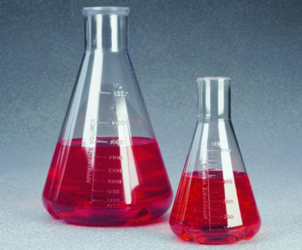 Thermo Elect.LED Erlenmeyer Flask, 1000 mL (PC) with Baffles, Pack of 6