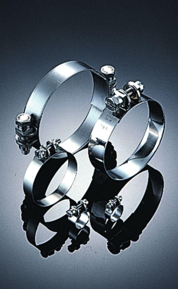 Tubing clamps,rust-protected steel,10 mm 9 mm width