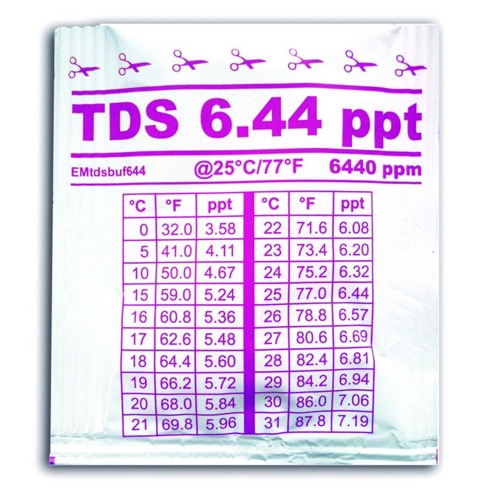 Water-i.d. TDS Calibration Solution 6.44 ppt Pack of 25x20ml

