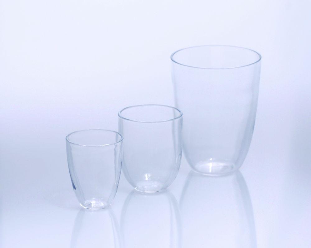 Quartz glass crucible 40 ml 40x50 mm, tall form