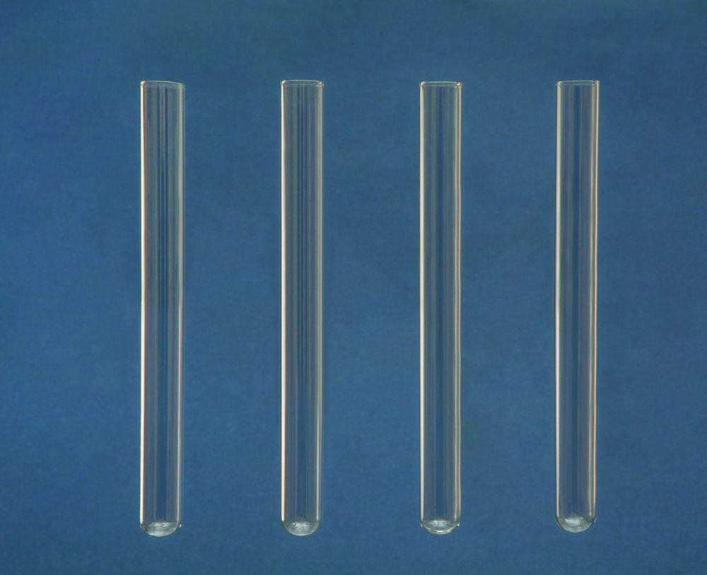 Hecht Test Tubes, Soda Glass, Without Rim, 14 x 130 mm, Pack of 100


