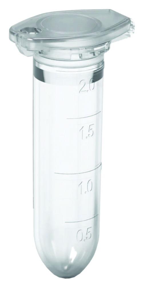 Ratiolab Safety Cap Microcentrifuge Tubes 2.0 ml, PP, Natural, RNase/DNase/DNA Endotoxins Free, Sterilized, Pack of 100

