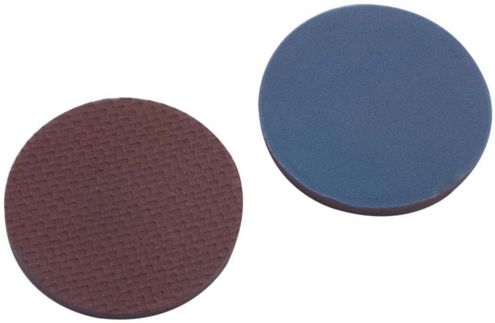 LLG Septum 22 mm, Butyl, Ret/PTFE Grey, Shore A 25, Thickness 2.5 mm, Pack of 1000