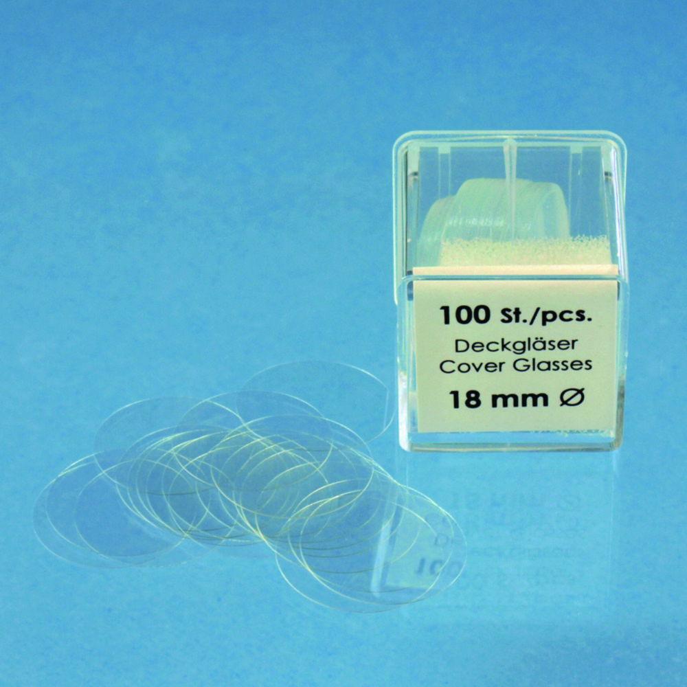 Hecht Cover Slips 15 mm Ø, Pack of 100

