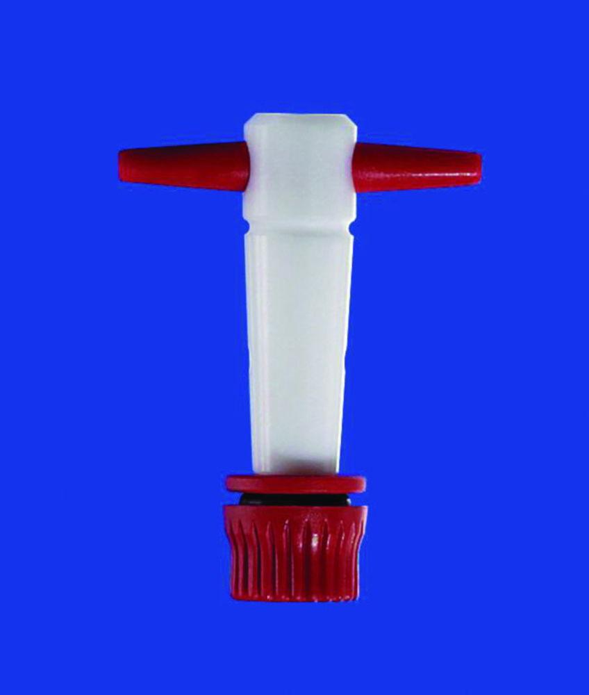 Lenz-Laborglas Stopcocks Straight Bore with PTFE Plug NS 12.5 Bore (mm) 2.5