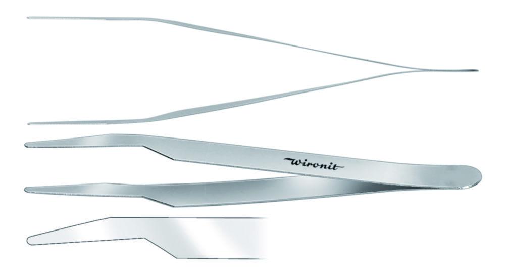 Light tweezers 100 mm, blunt