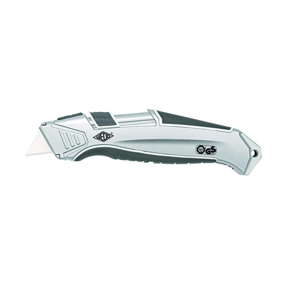 Werner Dorsch Safety Cutter CERA-Safeline ALU, Lightweight Aluminum Housing with Ceramic Blades, Silver/Grey