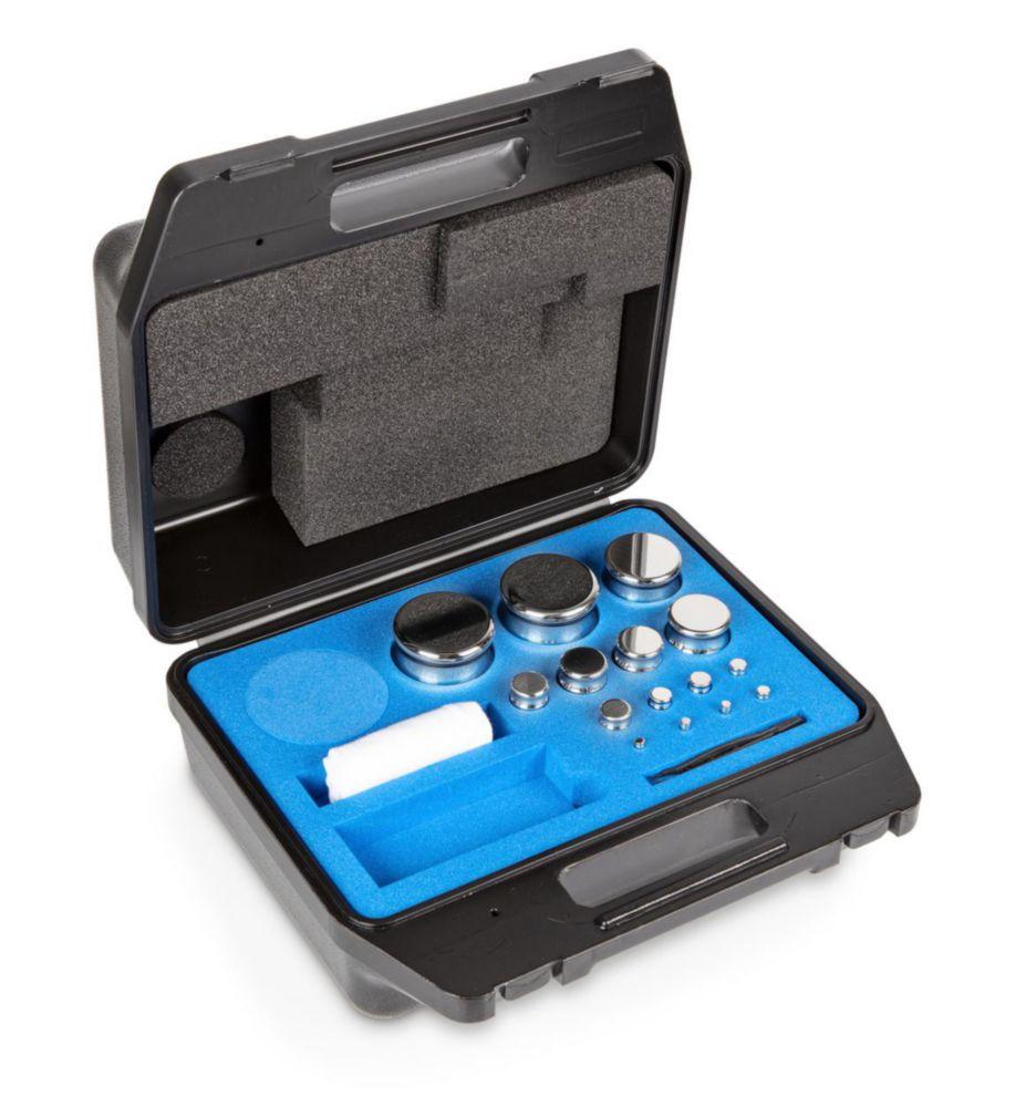 Kern Weight Kit E2, 1 g - 2 kg, Stainless Steel Buffed, Compact Form, Plastic Case

