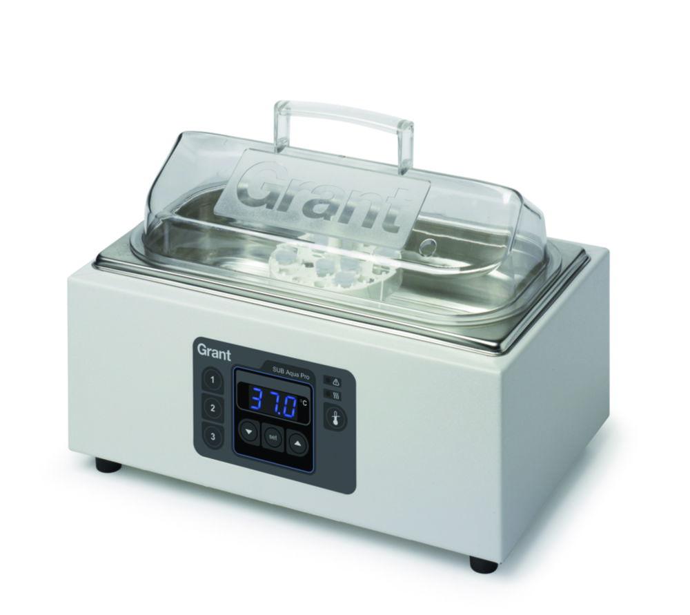 Grant Water Bath SUB AQUA PRO ADVANCED SAP2S Digital, 2 L, Shallow, Amb. +5 to 99°C, Includes Clear Lid and Base Tray