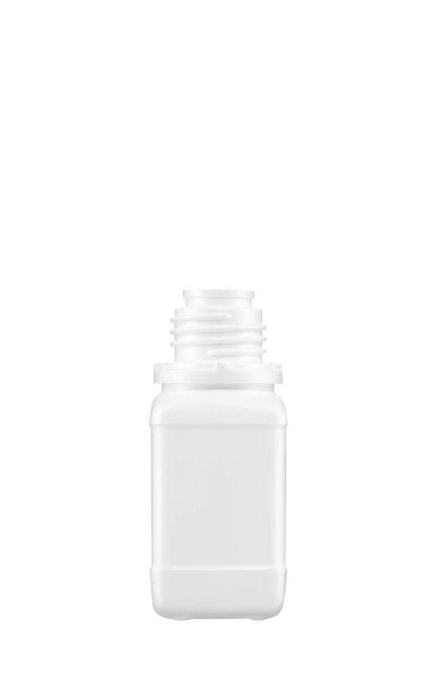 Kautex Textron Square Shape Bottle - 100ml HDPE White Without Closure