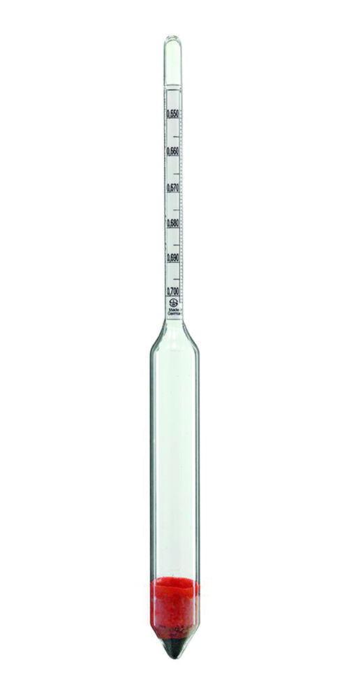 Ludwig Schneider Precision Density Hydrometer S50-075 0.750-0.800:0.002 g/cm³, DIN 12791, Length 190 mm, Without Thermo Scientificmeter