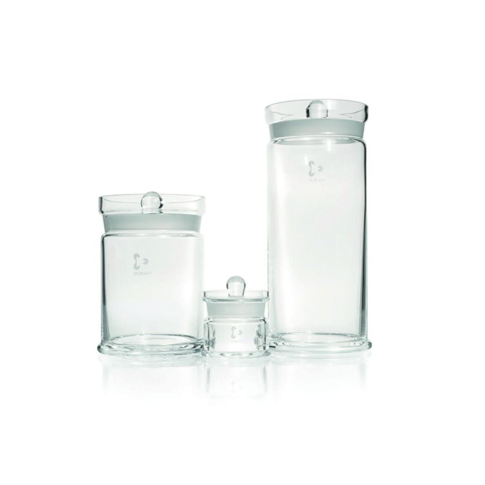DWK Duran Specimen Jars, with Knob Lid, 120x300mm High