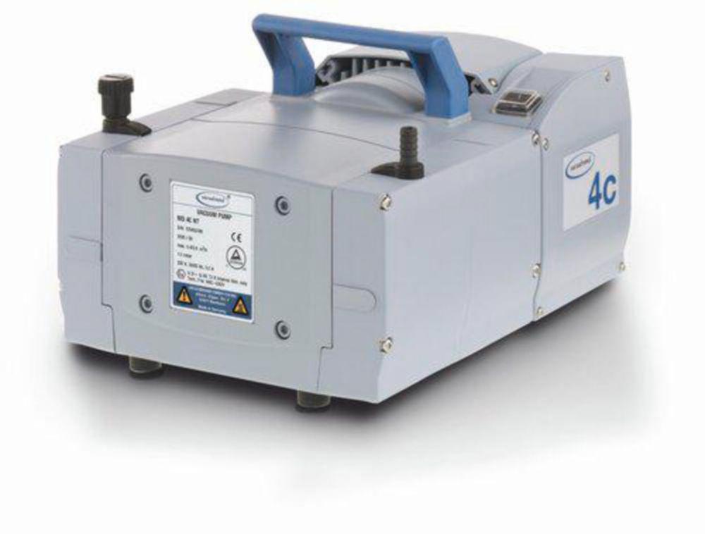 Vacuubrand Chemistry Diaphragm Pump MD 4C NT, Three-Stage, Certification (NRTL): C/US, 230 V / 50–60 Hz, UK/IN Mains Cable

