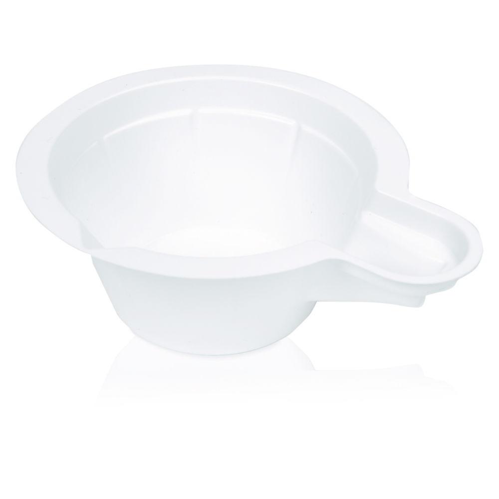 Weighing pans, PS, round, with handle, 200 ml 117 mm x 51 mm pack of 200