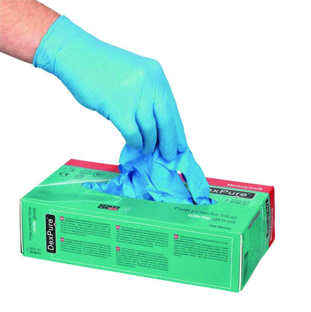 Honeywell Perfect Fit Dexpure 800-81, Size L Nitril Gloves, Powder Free, Blue, Pack of 100
