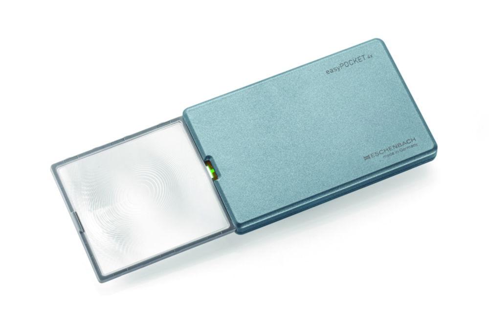 Eschenbach easyPOCKET Illuminated Magnifying Lens – 4.0 × Magnification, 140 × 80 × 10 mm