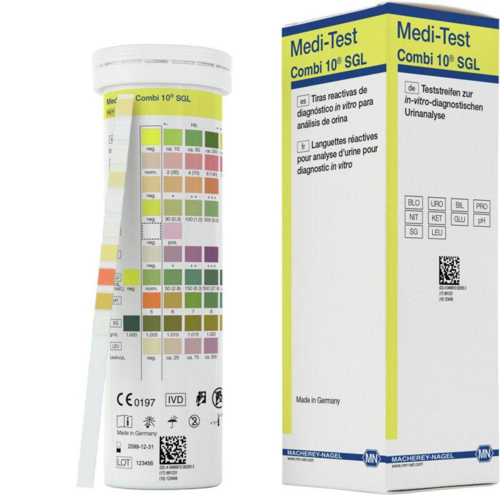 Macherey-Nagel MEDI-TEST Combi 10 SGL Pack of 100 Strips

