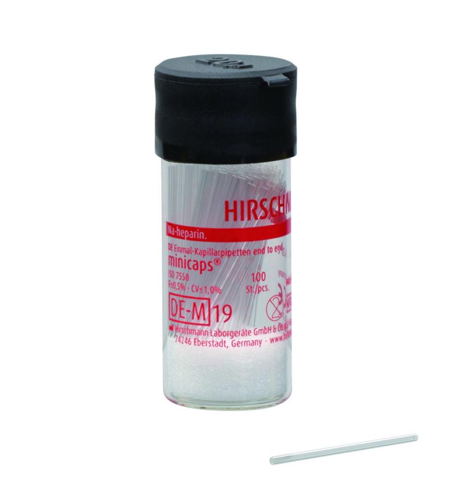 Hirschmann Laborgeräte Mini Caps, 10 µL, Length 30-32 mm, Pack of 100, DURAN