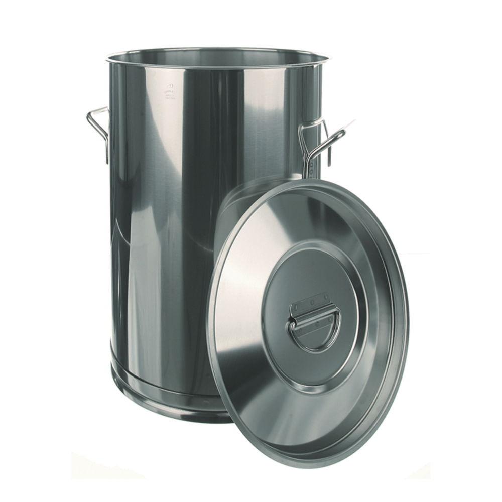 BOCHEM Container 75 L Without Lid 600 x 400 mm, 18/8 Steel Lid No: 8356