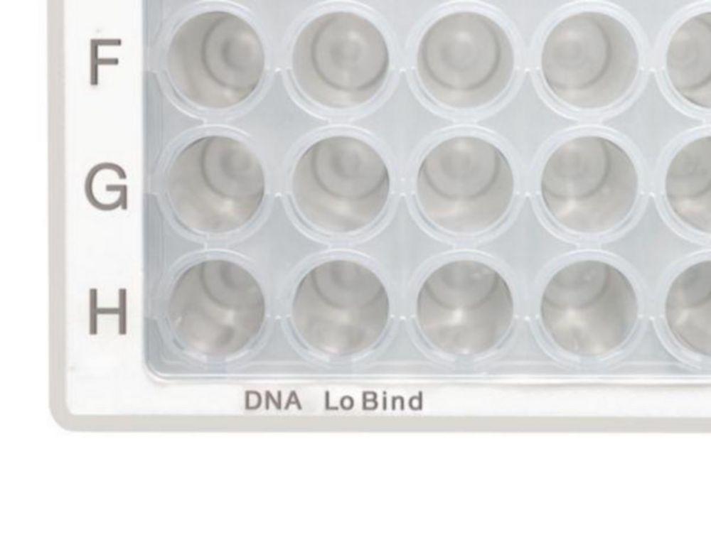 Eppendorf Microplate 96/V-PP DNA LoBind, Clear Wells, Border Color White, PCR Clean, Pack of 80 Plates (5 x 16 Plates)

