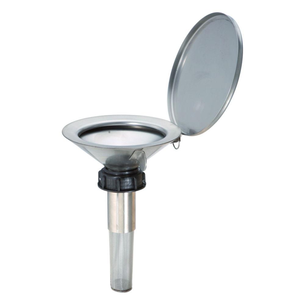 Funnel with PVC- cap, cover and x-sieve size 61