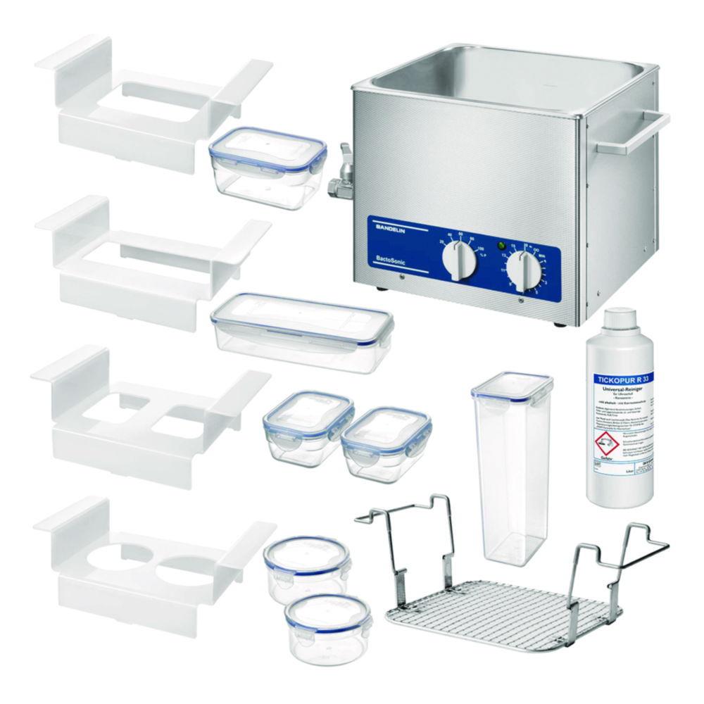 Bandelin Ultrasonic Special Unit Set BactoSonic 14.2, Consists of: Unit BS 14, Transport Containers, UK-Plug Container Carriers, Unit Holder, TICKOPUR TR 3