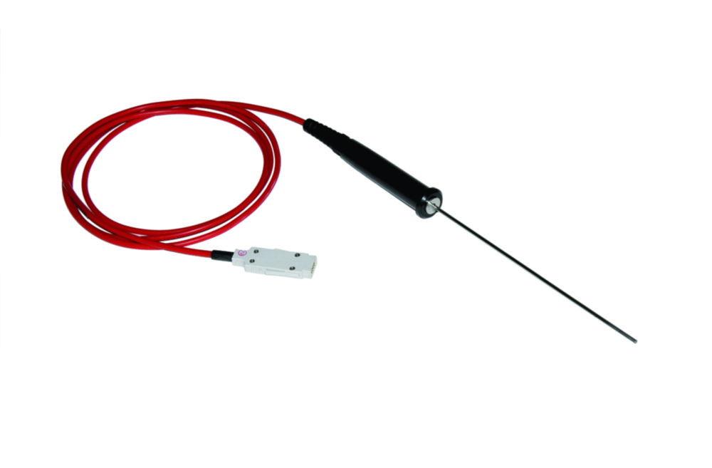 Ludwig Schneider Pt100 Metal Sensor with Handle — Class A, −90 to +350 °C, 300 mm Probe, Ø 3 mm, 3 m Cable