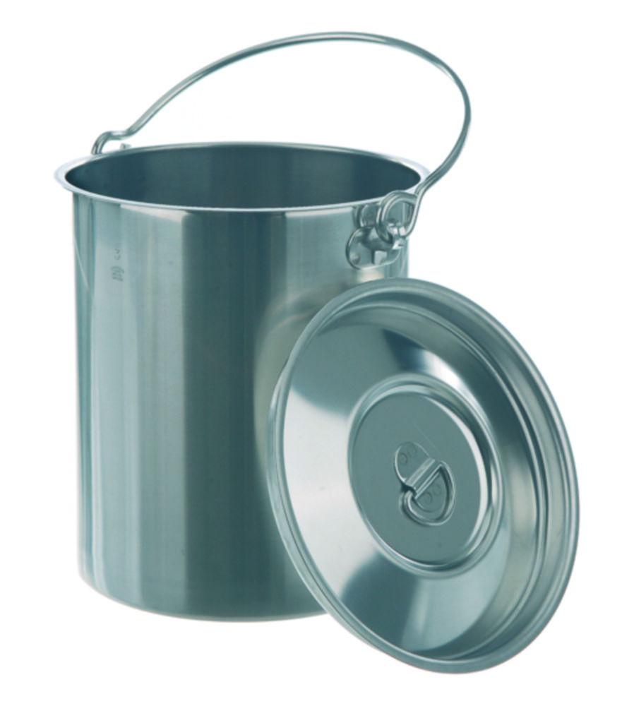 BOCHEM Container 1 L with Lid and Handle 140 x 100 mm, 18/8 Steel