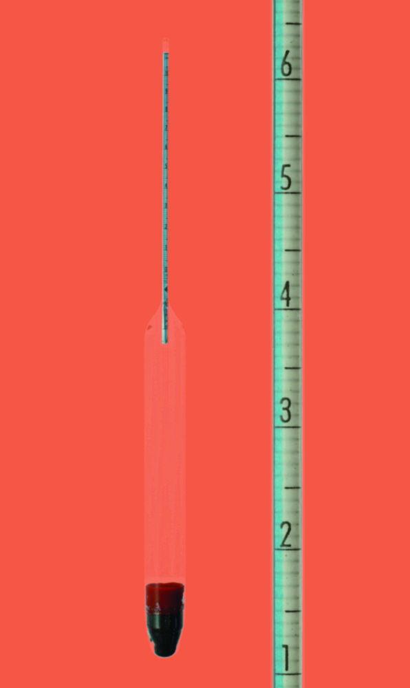 Amarell Hydrometer n.Baumé 40 - 60 in 0.1°Bé, Without Thermometer, 330mm, Range 20°Bé