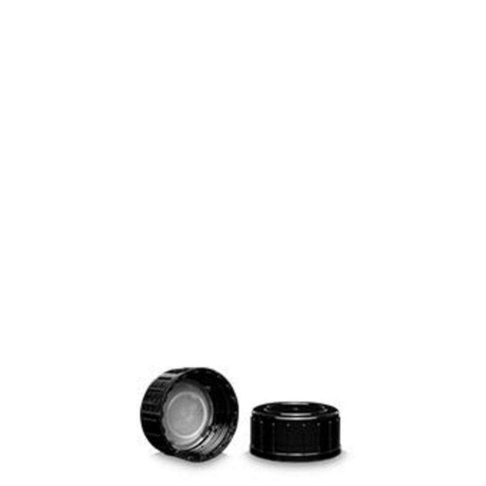 RIXIUS Screw Caps PP Black with LDPE Foam Insert GL28 (Pack of 720)
