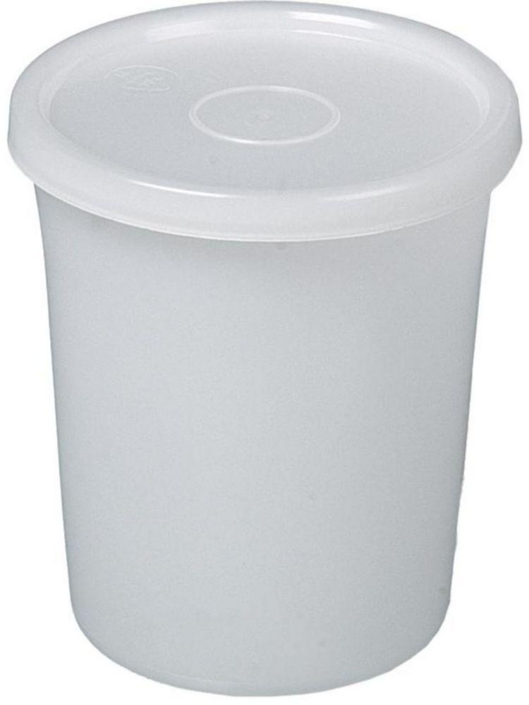 Bürkle All-Purpose Box 250 ml, Round, PE 90/78x60 mm, Transparent, with Press-in Lid