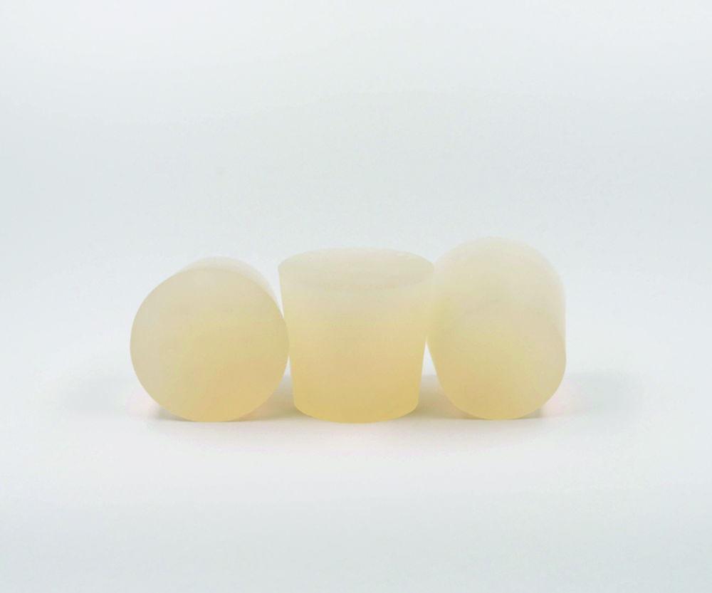 Deutsch & Neumann Silicone Rubber Stopper, One-Hole, 26x32x30 mm